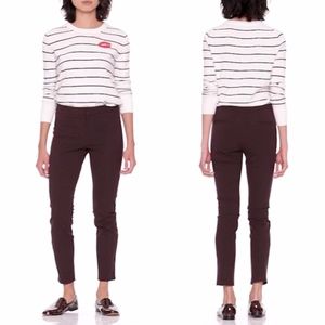 Banana Republic Burgundy Sloan Skinny Fit Pants